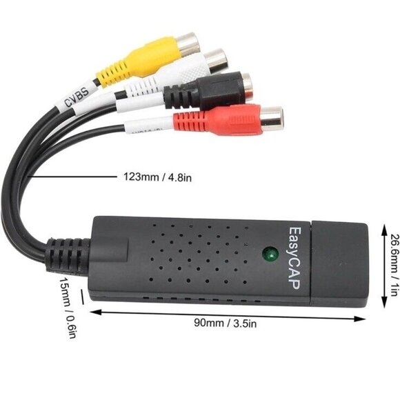 Easy Capture 2.0 Video Adapter With Audio Capture Edit High Quality Video Audio - Picture 3 of 12
